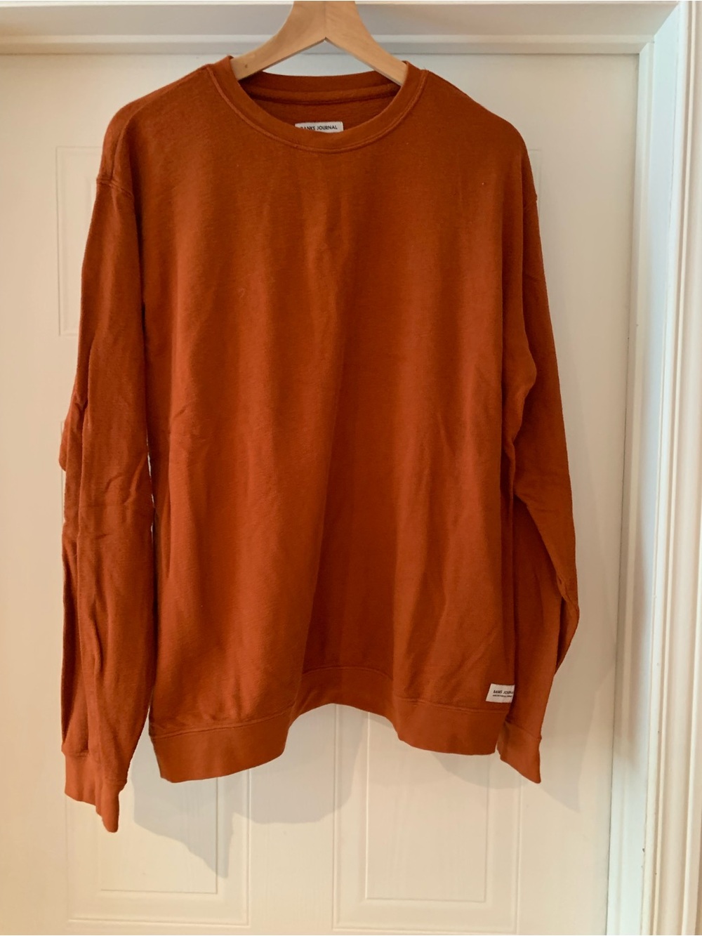 Unbranded Men's Rust Crewneck Sweater - Lightweight Casual Knit